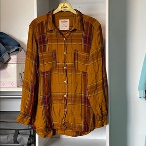 Comfy mustard flannel